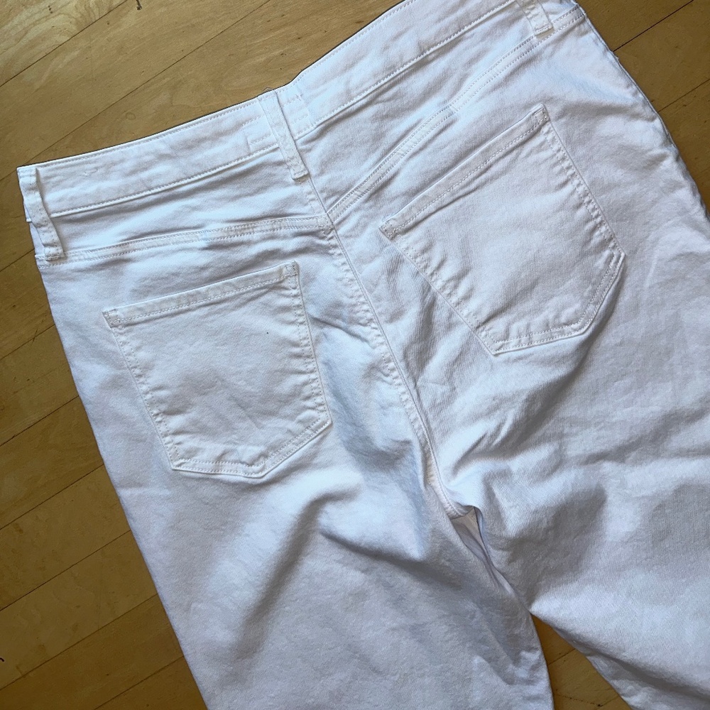 H&M light cream hi rise wide leg jeans, 14, PG1436 - Picture 9 of 9
